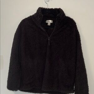 Cuddl Duds Plush Black Fleece pajama set